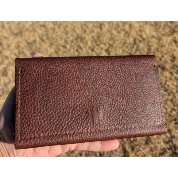 NEW Portland Leather Goods PLG Rancher Wallet Nutmeg Brown - Picture 4 of 10